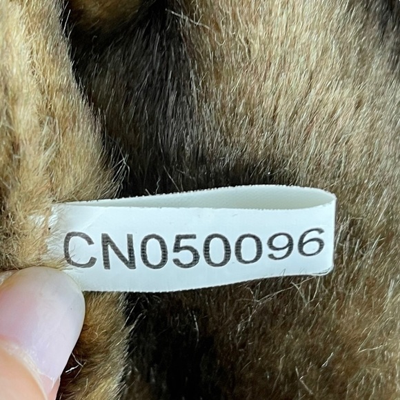 NEW YORK & CO PENNY LANE STYLE BROWN SUEDE LEATHER BUTTON DOWN FAUX FUR JACKET - Picture 14 of 14